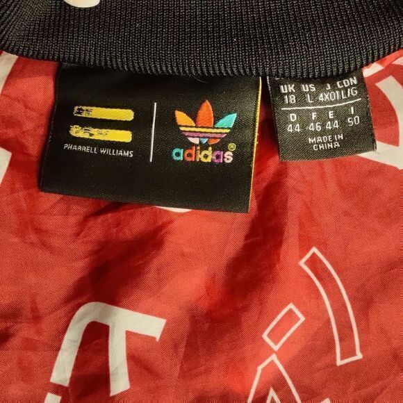 Adidas Originals SST Pharrell Williams Superstar‎ Velour Velvet Jacket Sz L - Picture 8 of 13